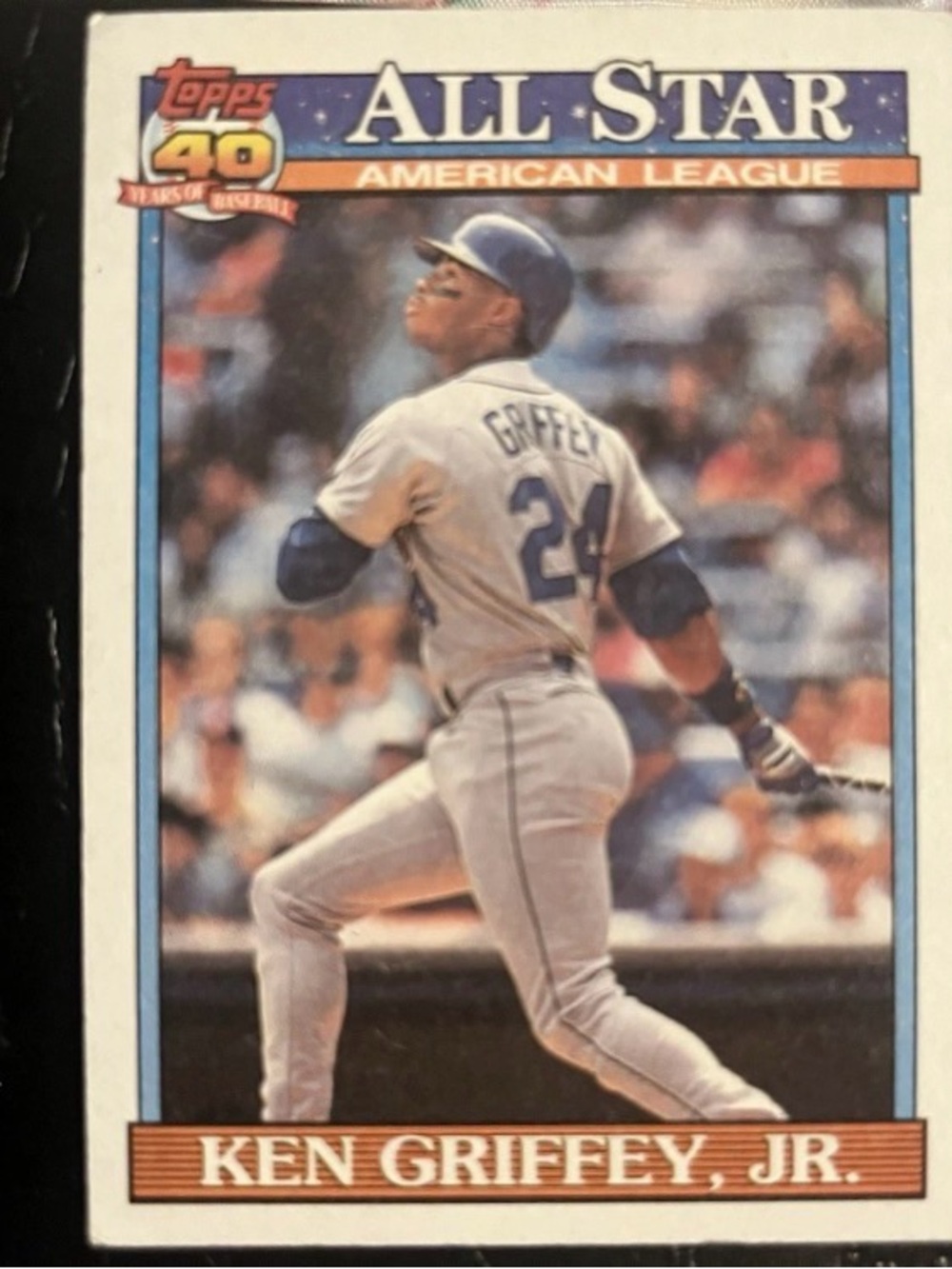 Topps All-Star Ken Griffey Jr. Card - Blue & White